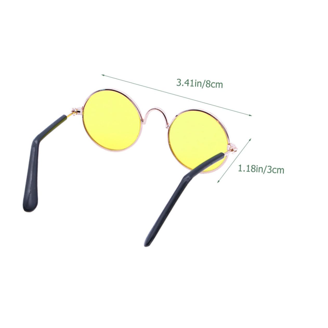 BESPORTBLE Fashionable Pet Glasses 3pcs Dog Party Sunglasses for Stylish Photo Props