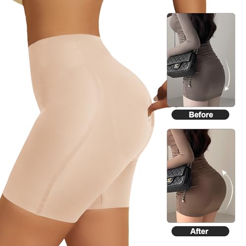 MOVWIN Padded Underwear for Women Butt Lifting Panties Tummy Control Shapewear Built-in Butt Pads for Bigger Butt Seamless4