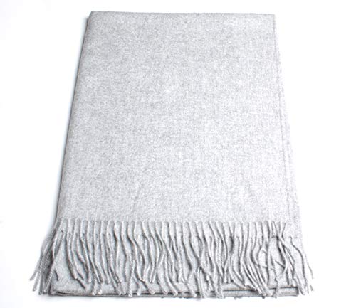 [ジョンストンズ] 正規取扱店 WA000056-HA0100/SILVER カシミア100％大判ストール