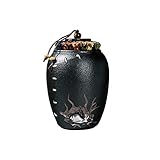 【Szenen】: Unsere elegante Urne passt gut zu jeder Einrichtung. Sie können sie im Wohnzimmer, Schlafzimmer, Arbeitszimmer, Kamin oder Büro aufstellen. Lassen Sie Ihren Begleiter für immer begleiten.