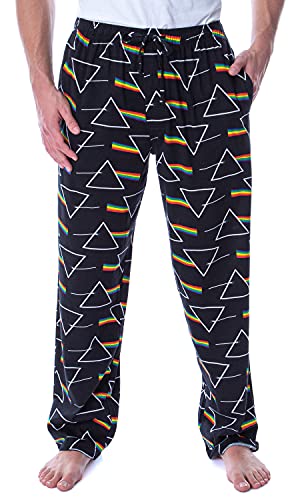 Pink Floyd Pajama Pants Adult Dark Side of the Moon Prism Sleepwear Bottoms Lounge Pants