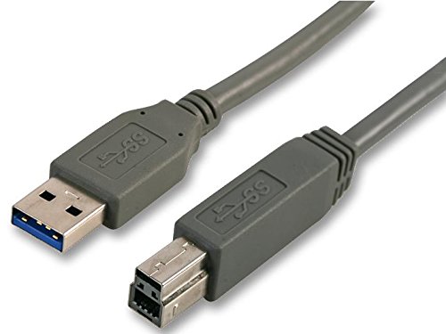 PRO SIGNAL USB 3.0 A to B Cable, 3m Grey - Type A to B Plug, High-Speed 5Gbps Data Transfer, Printer & Device Lead - CAC250033