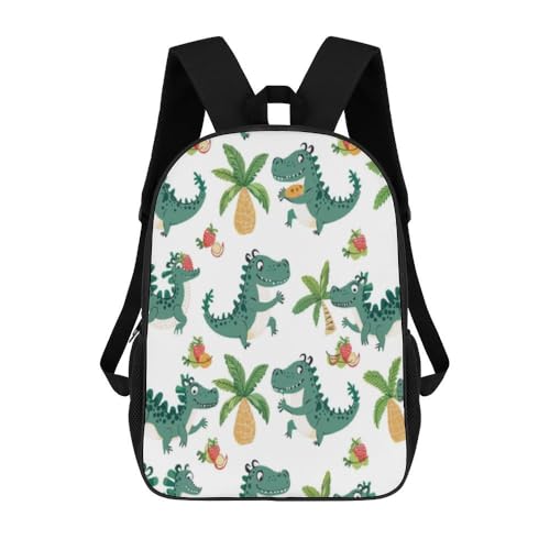 Sac à dos de randonnée pour enfants et maternelle au design crocodile amusant