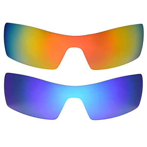 Objectifs Oakley Oil Rig rouge et bleu pour vos sorties sportives et activités outdoor