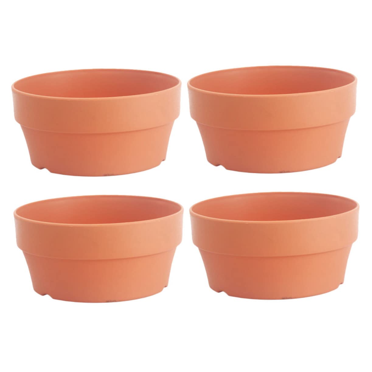 Pots de fleurs pour l'intérieur et l'extérieur en plastique kaki