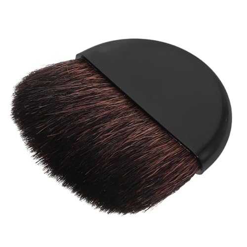 Ciieeo Brocha de Maquillaje de Viaje para Rubor y Base en Polvo, Pincel Compacto de 5 CM, Cerdas de Nailon Suaves, Cobertura Uniforme, Herramienta Portátil para Retoques Diarios y