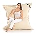 Produktbild Lazy Bag Original Indoor & Outdoor Sitzsack XXL 400L Riesensitzsack Sitzkissen Sessel für Kinder & Erwachsene 180x140cm (Beige)
