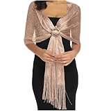 Style polyvalent: mesurant 170 cm de longueur et 45 cm de largeur, ces wraps de soirée étincelants sont livrés avec une boucle assortie gratuite, permettant des options de style polyvalent.