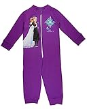 Kleines Kleid Mädchen Eiskönigin Frozen Pyjama-Overall Einteiler Schlafanzug Größe 104 110 116 122 128 134 für 3 4 5 6 7 8 9 Jahre Disney (Modell 3, 116)