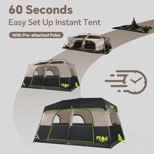 PEAK OUTDOORS Carpa Instantánea para 6/8 Personas para Camping miniatura 3