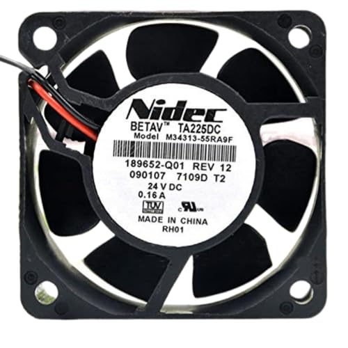for TA225DC M34313-55RA9F 24V 60MM 6025 0.16A 2-Wire Cooling Fan