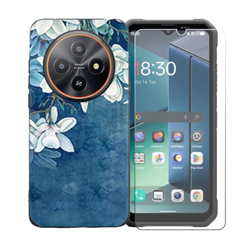 �pGYDQQKJ�P�[�X Blackview Fort 2 + �����K���X�X�N���[���ی�t�B���� �A���ȃ\�t�g�V���R���P�[�X�ی�TPU�J�o�[�̃P�[�X�J�o�[ �p�� (6.56") - LLM40
