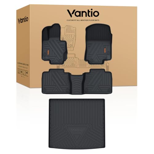 Image of Floor Mats & Cargo Liner for Mercedes-Benz GLE 2020-2025 2026, Custom Fit TPE All Weather Liners for GLE 350 /450 /580 /53 AMG /63 AMG S(5-Seat Models Only, Not for Coupe)