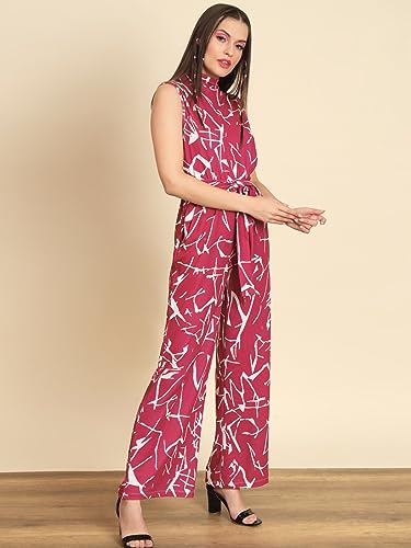 Image of Tandul Jumpsuit - Multicolor Jumpsuit, Sleeveless Casual Jumpsuit For Women (6429)