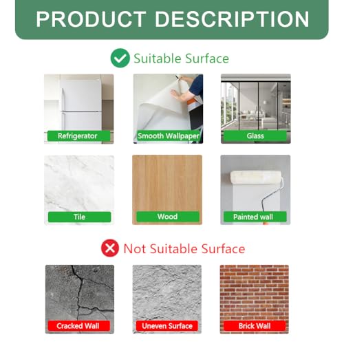 Pegatinas para nevera extraíbles y autoadhesivas, vinilos florales lavables de 200cm 5