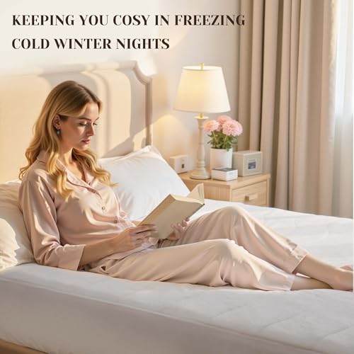 GOTCOZY Heated Mattress Pad Twin Size-Heated Pad for Bed Warmer(Bleach) by GOTCOZY - Used condition - Image 7