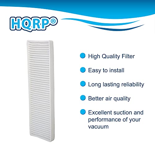 Hqrp Post-Motor Filter 4-Pack Compatible With Bissell Powerglide Platinum Bagged 35452 3545 3545D Vacuum/Style 7/9 Part 32076 Replacement #TOP3