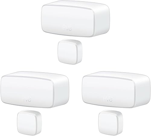 Miniatura 1 de Eve Paquete de 3 sensores de contacto inteligente para puertas y ventanas, estado abiertocerrado, control automático de accesorios, materia sobre