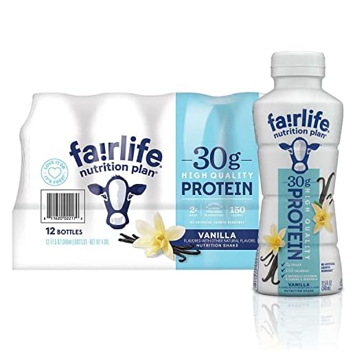 Fair Life Nutrition Plan High Protein Shake, Vanilla, 11.5 Fl Oz, Pack of 12