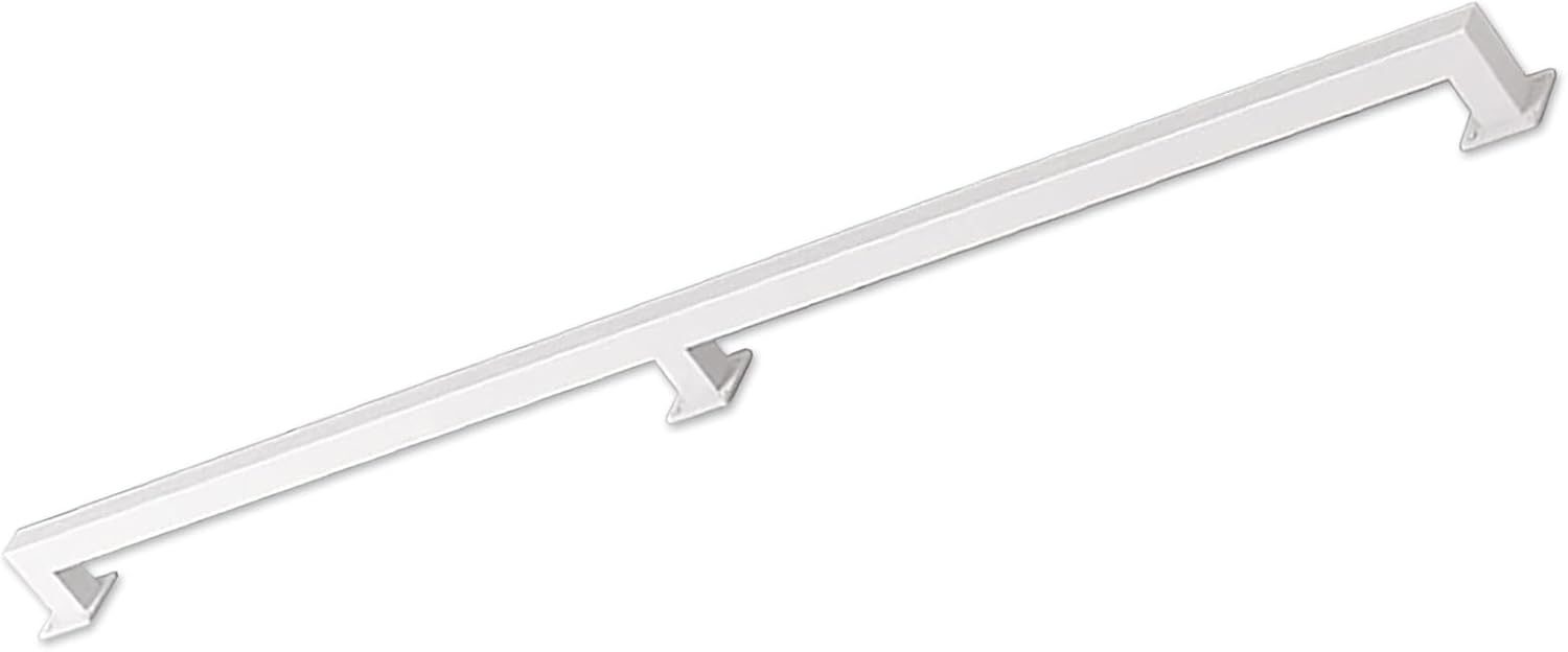 Staircase Handrail Brackets Kit, Square Tube | Stair White Heavy Duty Hand Railings External Interiors Wall Mount Metal Wrought Iron Corridor Safety Support Grab Bar (Size : 2.6ft/800mm)