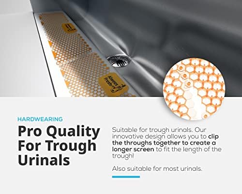 Alwees Fresh Trough Urinal Screen  3 Pack  Fits All Types Of Trough Urinals  Professional Commercial Quality Splash Mats, Urinal Deodoriser & Odour Neutraliser (mango)