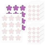 120 Stück UV Sticker Sonnenschutz mit Blumenform, UV-Erkennungsaufkleber Zeigt UV-Intensität an, Pflaster Sun Sunnschutz für Drinnen, Draußen, Strand, Reisen, Sonnenschutztest von Sonnencreme