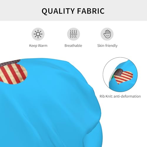 Ivory Coast Flag and American Flag Children Hip Hop Knitted Hat Kids Elastic Leisure Knit Cap Warm Sleep Beanies3