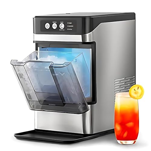 Máquina de hielo en pepitas de sobremesa compacta de 37.5lb con depósito extraíble autolimpiante 2