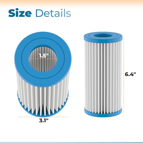 Image of ANTOBLE 4 Pack Micron Cartridges Compatible with MarineLand Magnum | PA0140 Filter Cartridges Fit ML90770 Canister Filters and Polishing Internal Canister Filters