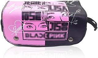 Blackpink Pencil Case,Pencil Case Pencil Case Large Capacity Cosmetic Bag Double Zippers Pen Bag Office Pen Holder Organizer Stationary Bag, for School Student Girls Boys and Adults
