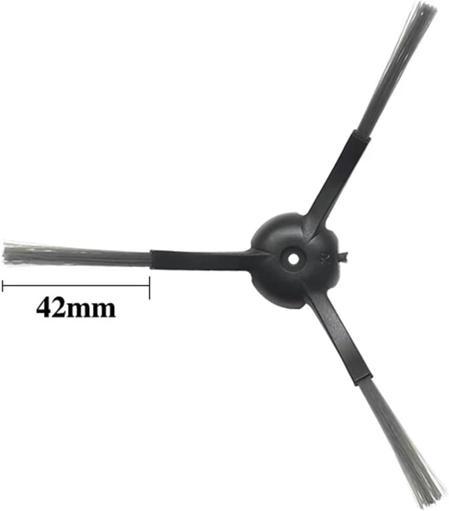Black three-arm side brush with 42mm measurement