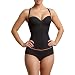 Squeem Women's 'Seductive' Open Bust Vest Underwear, Black, S