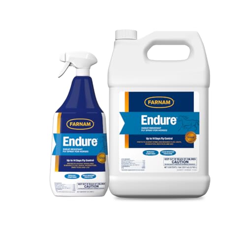 Farnam Endure Sweat-Resistant Fly Spray for Horses 128 oz. + Farnam Endure Sweat-Resistant Fly Spray for Horses 32 oz.