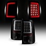 AKKON - For 2013-18 Dodge Ram [Stock LED Model Only] Full LED Daytime Running Lamp Strip Tail Lights Black Smoked Housing
