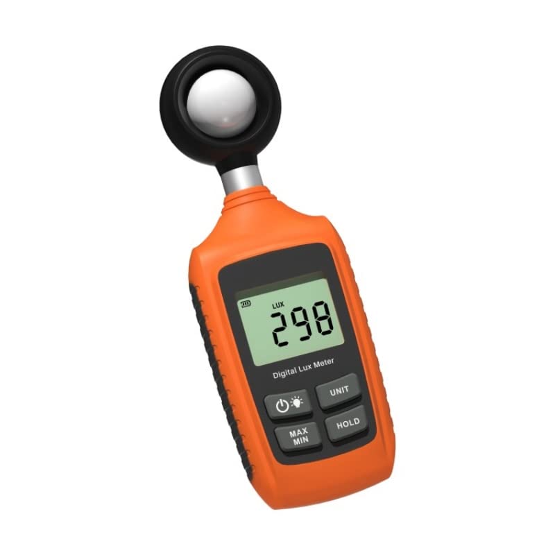 Digital Lux Meter for Measuring Light Levels - Portable Illuminance Tester 0-200K Lux with Backlit Display - for Homes, Offices, Greenhouses and More