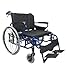 Karman BT-10 28" seat Foldable Wheelchair with Detachable Footrests Diamond B...