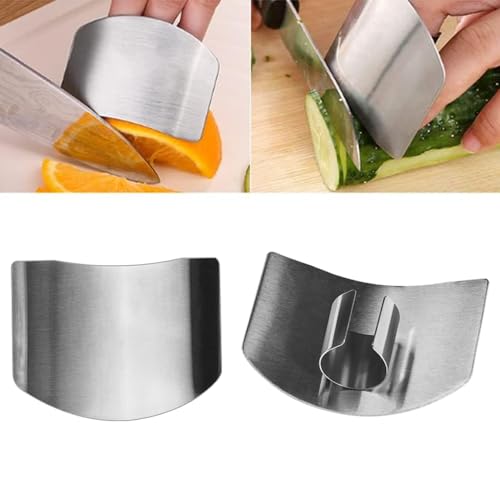 soputry Stainless Steel Finger Guard, Multifunctional Finger Protector for Cutting Food Slicing Finger Guard, Protector  - Detailed View