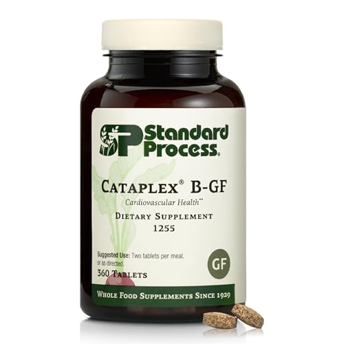 Standard Process Cataplex B-GF - Supports Nervous System Health - B Vitamins for Energy & Heart Support - Aids Energy During Physical Activity - Gluten-Free, Non-Soy & Non-Dairy - 360 Tablets