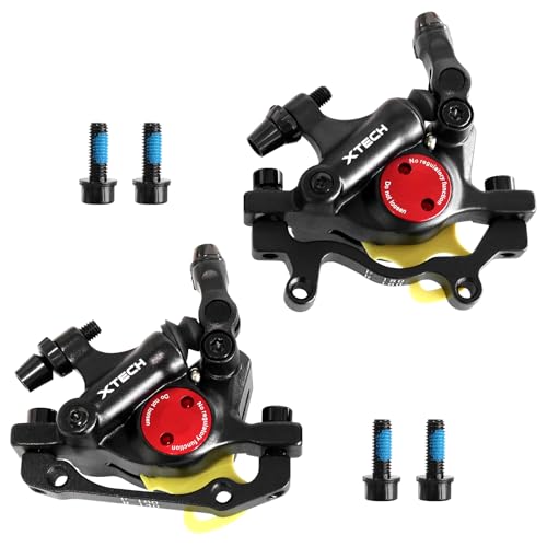 ZTZ Zoom HB-100 Hydraulic Disc Brake Calipers MTB Bike Disc Brakes Front & Rear Caliper Set for Mountain, Road Bicycle and E-Bike (Black)