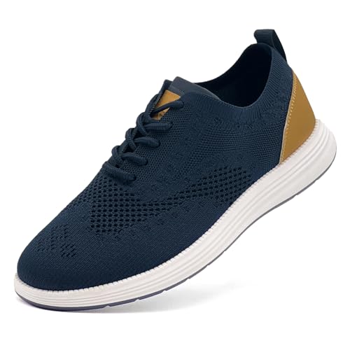 Image of Casual Dress Shoes for Men Business Oxfords Fashion Sneakers Comfortable Loafers Men's Walking Shoes
