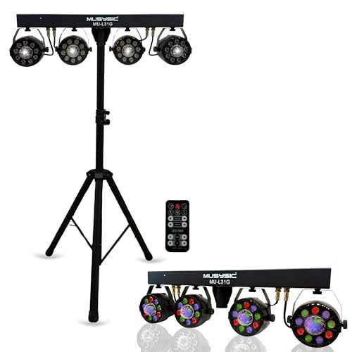 MUSYSIC 4 Par Powerhouse LED Light Show Kit