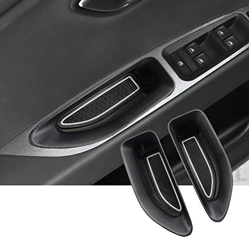 CDEFG [2 Stück] Seat Leon 5F mk3 Auto Vorderseite Türgriff Aufbewahrungsbox Leon 5F Autotür Innenrahmen Aufbewahrungskiste mit Gummimatten Leon 5F Zubehör