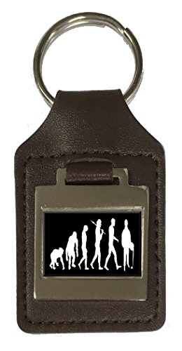 Porte-clés en cuir évolution comptable, accessoire de mode et organisation de clés