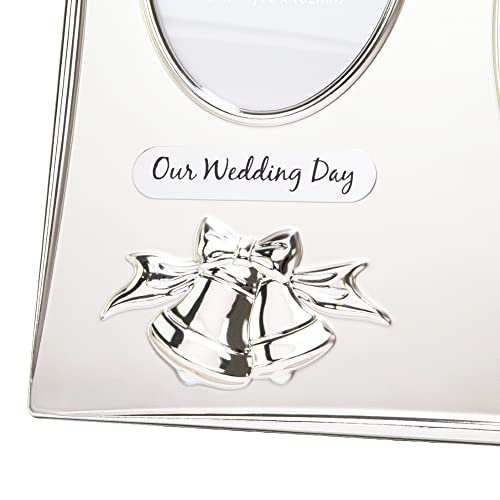 Haysom Interiors Traditional Two Tone Silver Plated 60Th Diamond Anniversary Double Picture Frame #TOP1