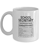 School Secretary Nutritional Facts Funny Gift Coffee & Tea Mug