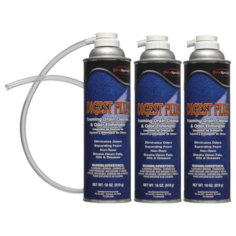 Quest Specialty DIGEST PLUS Foaming Drain Cleaner, 3 count Cover