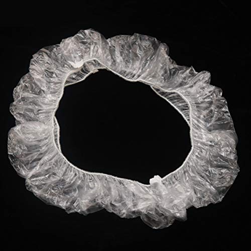 Besportble 500Pcs Disposable Car Steering Wheel Cover Plastic Elastic Pull Handle Sleeve Protector Cover For Car Auto (White) #TOP3