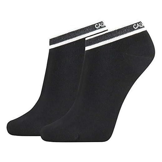 Calvin Klein Dam Liner Logo Cuff Stripe Spencer Strumpor, svart, En Storlek