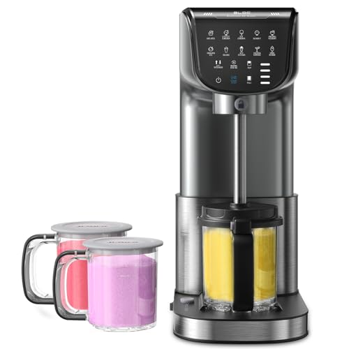 JLAJLA Ice Cream Maker Machine - Upgraded Smart Touch 12-in-1 Ice Cream & Frozen Treat Maker with 3 Pints Containers & Lids for Ice Cream, Sorbet, Gelato, Mix-ins, Milkshakes, Frozen (Silver, Large)