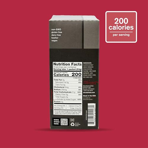Image of Skratch Labs Super High-Carb Drink Mix Packets - Carbohydrate Powder - Cluster Dextrin and Electrolytes - Endurance Energy- Energy Gel Alternative - Raspberry - 8 Single Serving Packets - Non-GMO